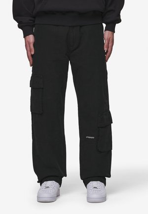 Pantalon cargo - black denim