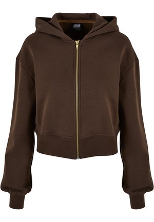 SHORT - Sweatjacke - brown