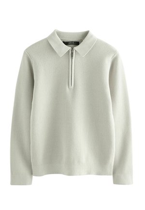 Next, REGULAR FIT - LONG SLEEVE ZIP NECK  - T-shirt à manches longues - grey