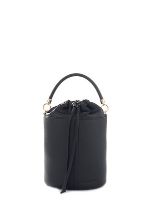 COMPACT BUCKET IN HAMMERED - Borsa a mano - black