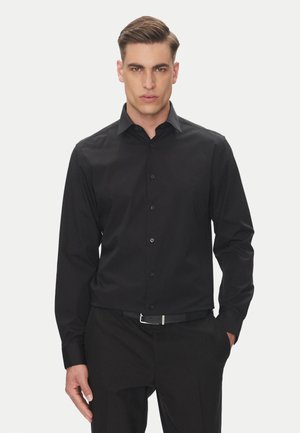 REG ESNTL POPLIN STR SLD - Overhemd - black