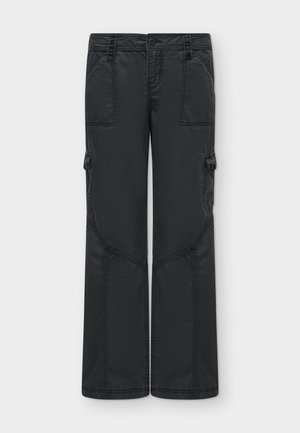Hollister Co., JUN4 GREY ADJUSTABLE POPLIN BAGGY PANT W/ SATIN TRIM 1CC  - Pantalon classique - 130