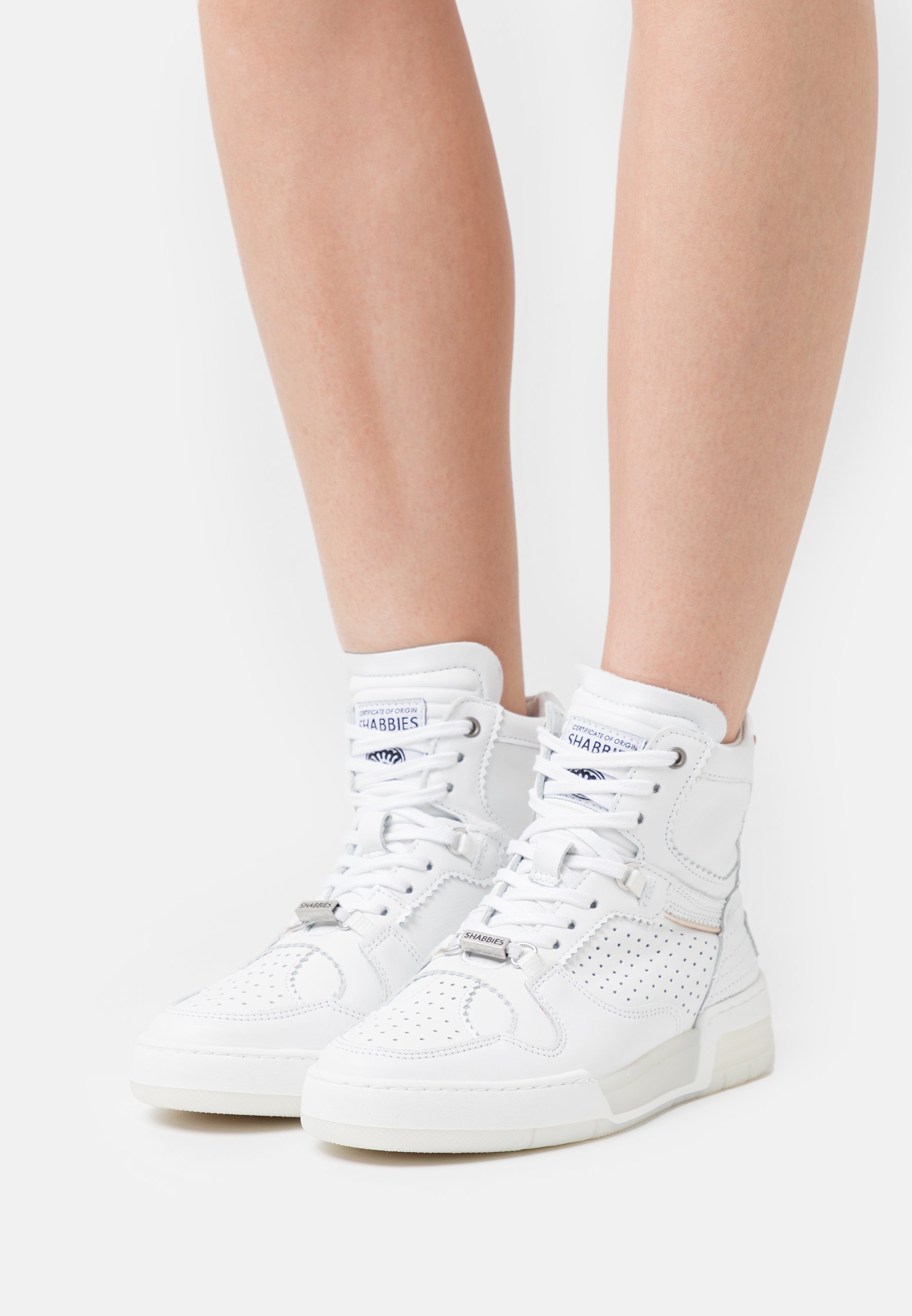 Shabbies Amsterdam Sneakers hoog - offwhite/crème - Zalando.nl
