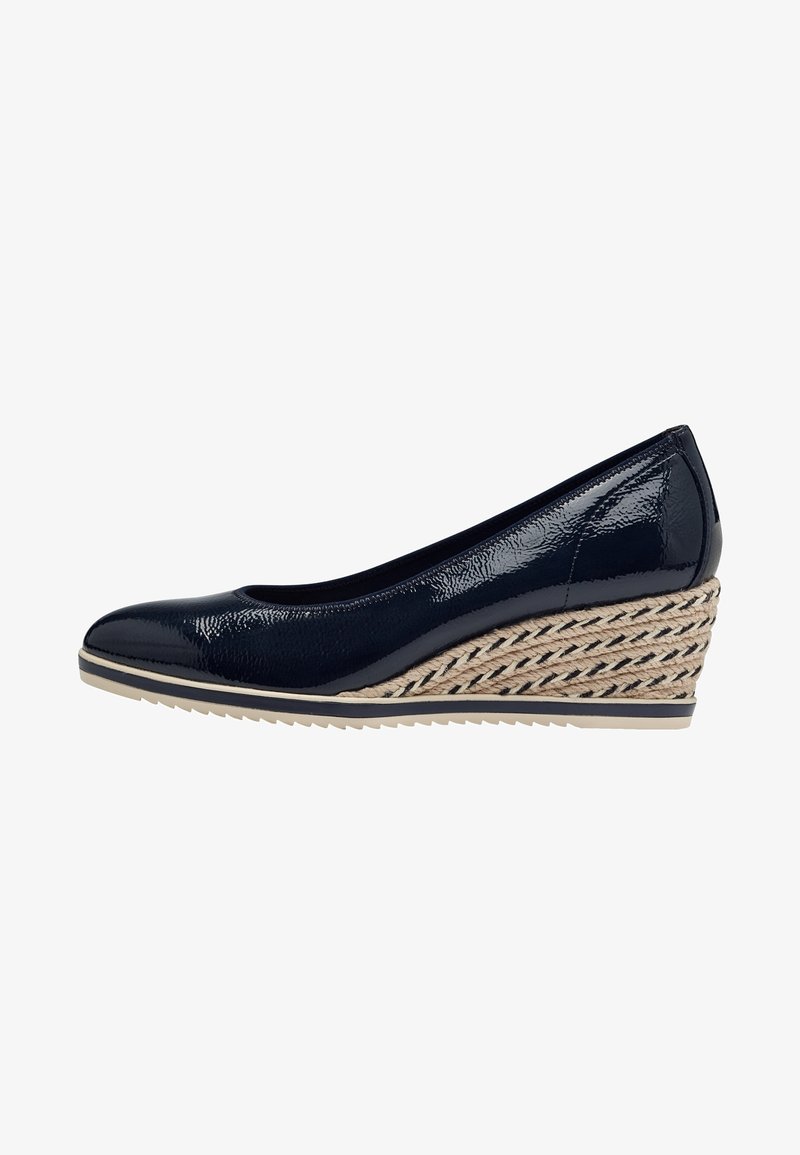 Escarpins en cuir bleu foncé Gerry Weber - Chaussures Escarpins en cuir bleu foncé Gerry Weber - Chaussures