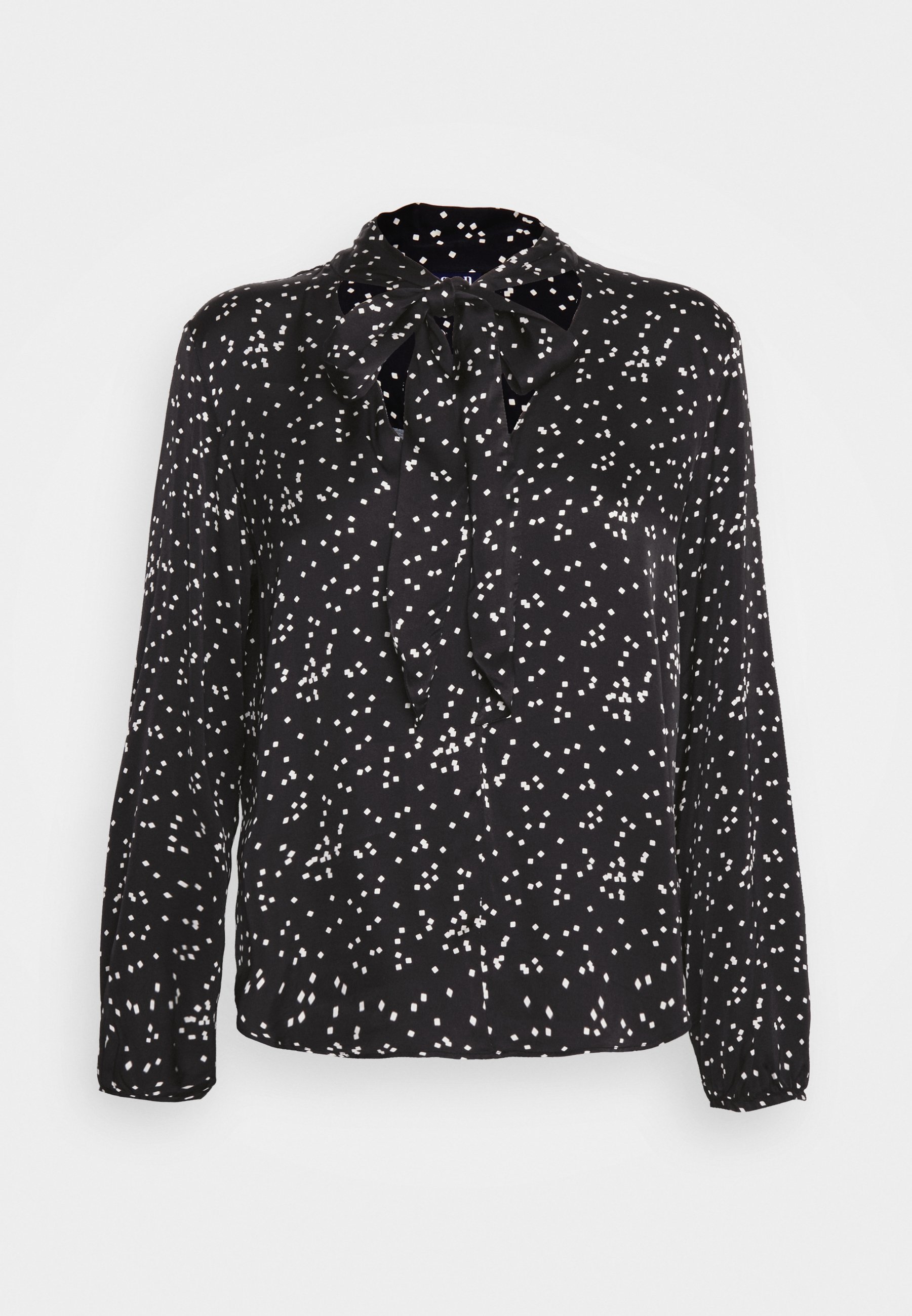 GAP Petite SCARF TOP - Blůza - black confetti