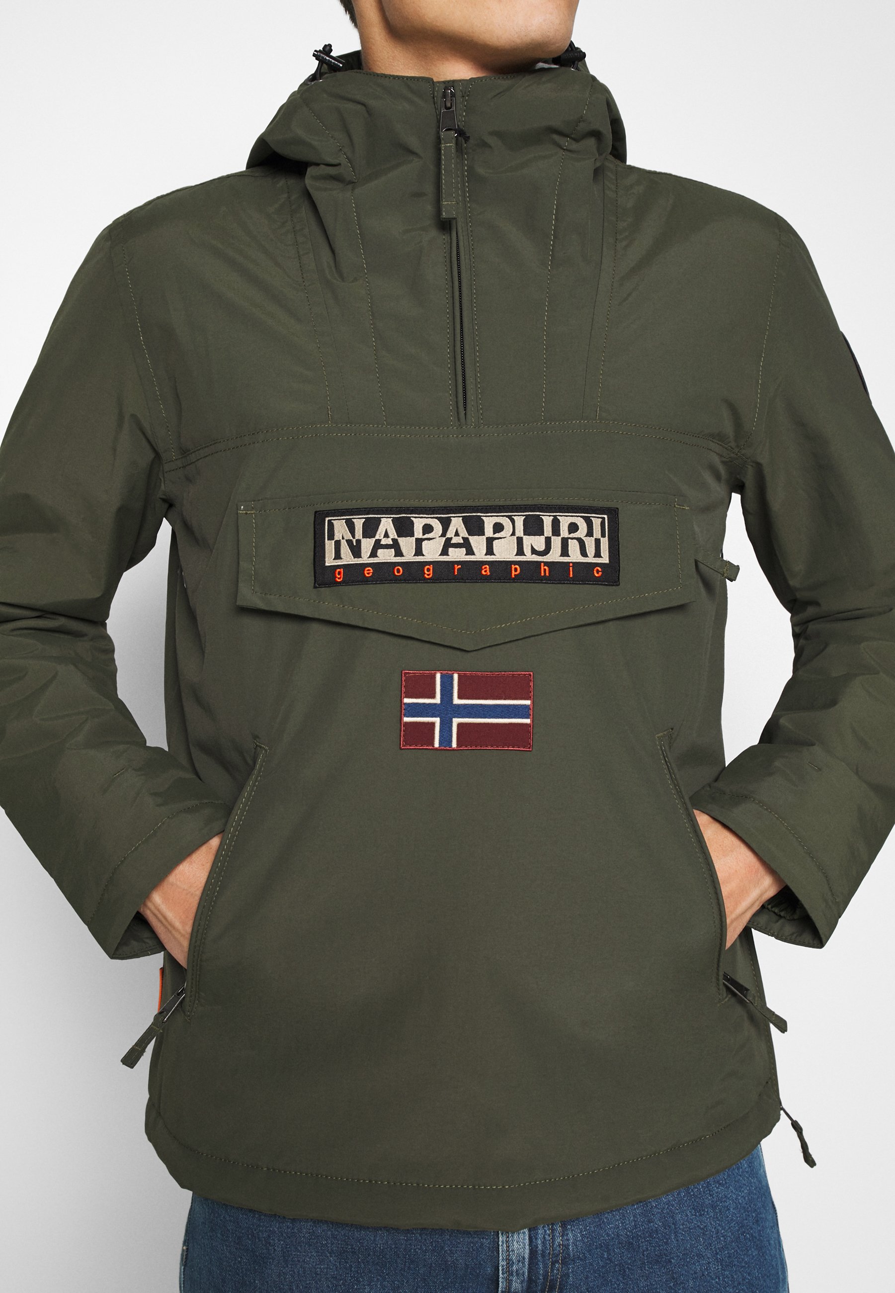 green napapijri jacket