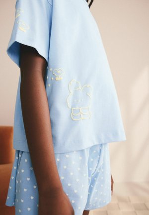 Next, REGULAR FIT - STRIPED SHORT PYJAMAS 2 PACK .SET - Nattøj sæt - blue brown