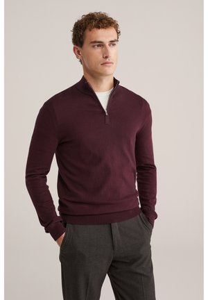 Striktrøje - burgundy red