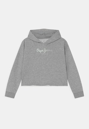 Felpa con cappuccio - mottled light grey