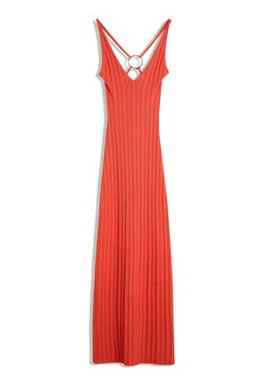 STRAPPY WITH DETAIL - Svetríkové šaty - coral