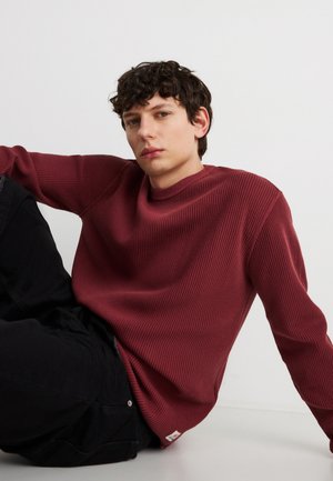 THERMAL TEE - Μπλούζα με μακριά μανίκια - oxblood red