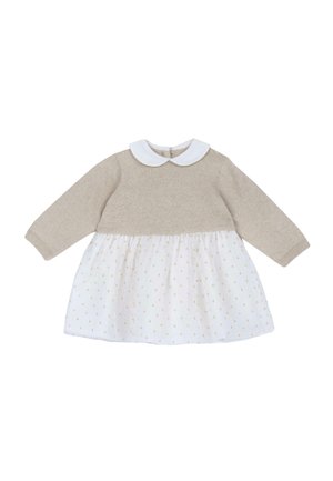 Strickkleid - beige