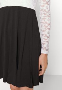 VILA VIKALILA DOLL DRESS - Vestido de malha - optical snow/black