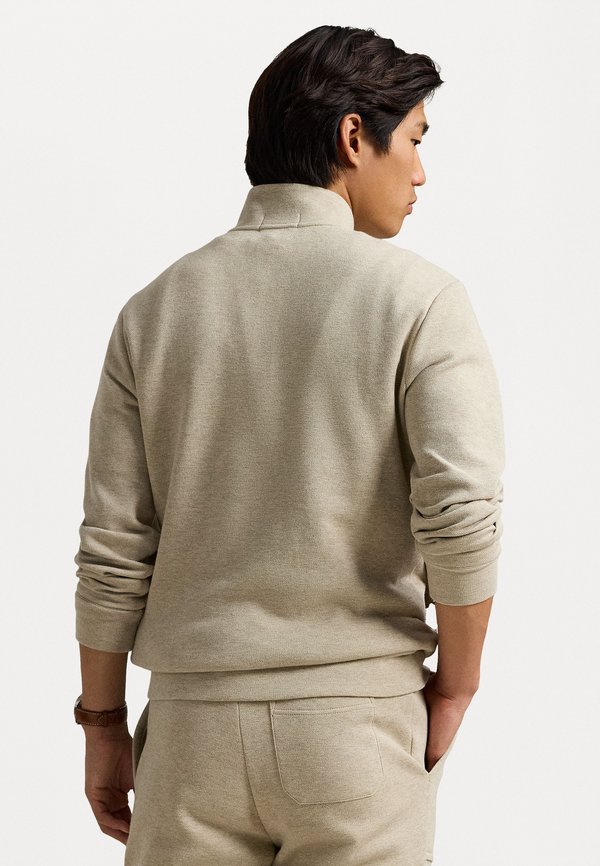 DOUBLE-KNIT QUARTER-ZIP PULLOVER - Long sleeved top - tuscan beige heather4
