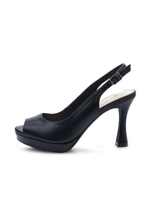High Heel Peeptoe - nero