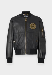 SHINE  - Leather jacket - black/gold