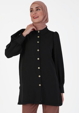 REFKA CASUAL - Button-down blouse - black