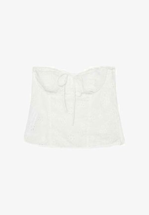 Stradivarius, CORSET BUSTIER TOP - Débardeur - white