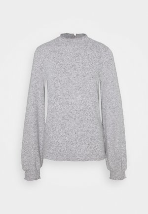 Striktrøje - mottled grey