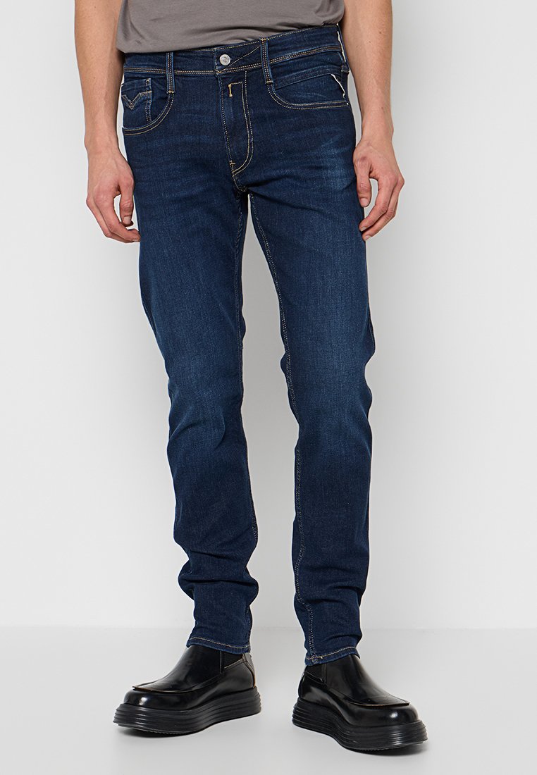 Replay Slim fit jeans donkerblauw Replay Slim fit jeans donkerblauw