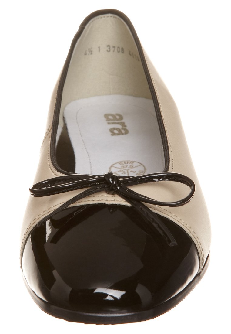 ara BARI - Ballet pumps - beige/black - Zalando.co.uk