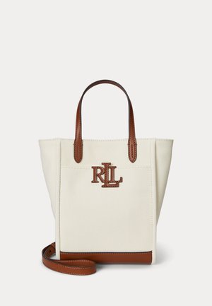 Lauren Ralph Lauren, CANVAS SMALL CAMERYN TOTE BAG - Sac à main - natural/tan