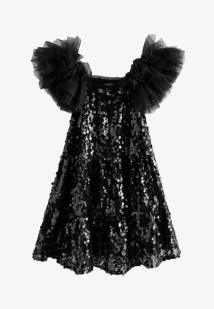 Next, REGULAR FIT - PUFF SLEEVE SEQUIN - Cocktailkjole / festkjole - black