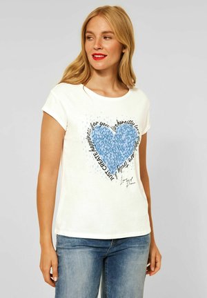 MIT FRONTPRINT - Print T-shirt - weiß