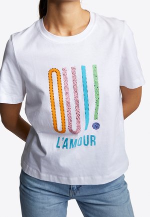T-Shirt print - white