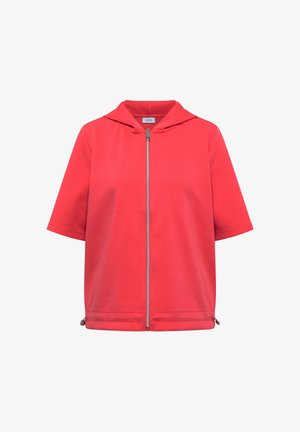 Cecil, KAPUZENJACKE MIT SEITLCIHEN TUNNELZÜGEN - Sweat zippé - coral