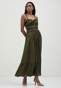 Calliope CORPETTO PUNTO SMOCK  - Vestito lungo - verde