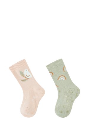 KRABBEL 2ER-PACK VOGEL - Socks - zartrosa