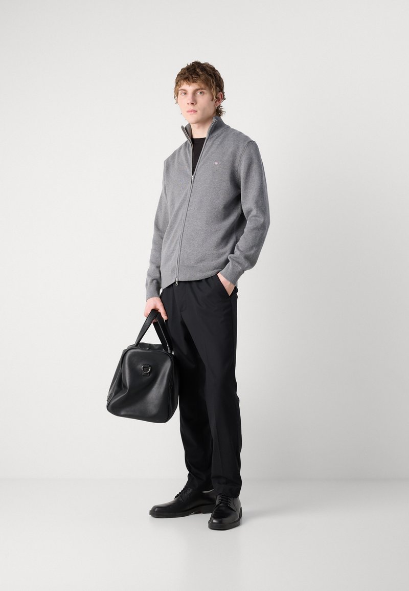 Gilet L.L. Bean Homme Vintage – Nylon Gris, Fermeture éclair, Grande Taille, Fabriqué USA