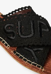 Superdry & Co CROSS STRAP  - Mules - black lace