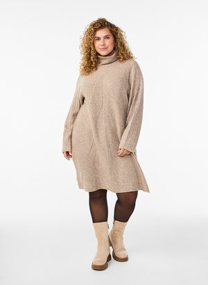 Zizzi, Robe pull - simply taupe mel