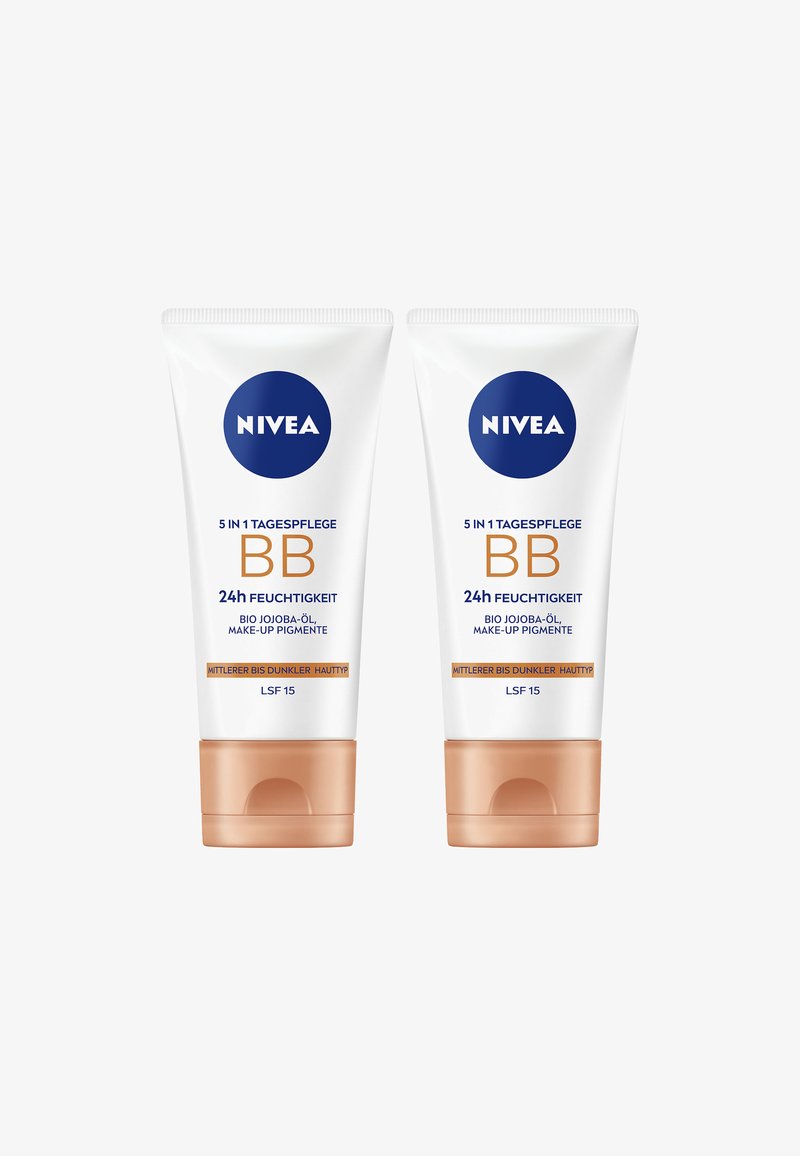 NIVEA 2X TAGESPFLEGE 5IN1 BB HAUTTYP MITTEL-DUNKEL LSF 15 24H FEUCHTIGKEIT, 50 ML - Sun protection