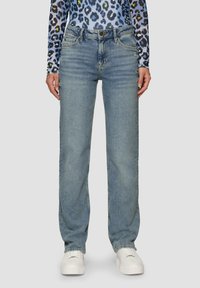 s.Oliver KAROLIN MID RISE USED-DETAILS - Traperice ravnih nogavica - blau