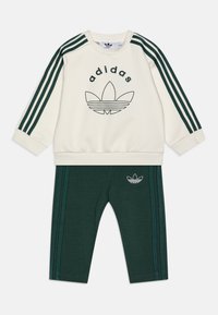 adidas Originals CREW INFANT UNISEX SET - Legingi — bikses - cloud white/mineral green