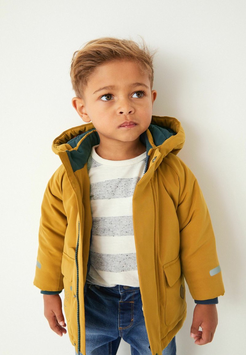 Next SHOWER RESISTANT COAT Winter coat ochre yellow/yellow Zalando