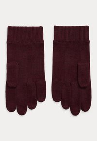 SIGNATURE PONY WOOL GLOVES UNISEX - Rokavice - aged wine heather
