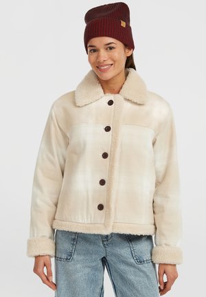 ORIGINALS - Ľahká bunda - beige check