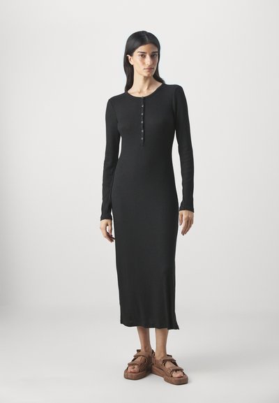 rag & bone HENLEY DRESS - Robe longue - black