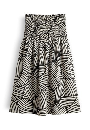 OPUS, A-LINE ALLOVER PRINT - Gonna a campana - black