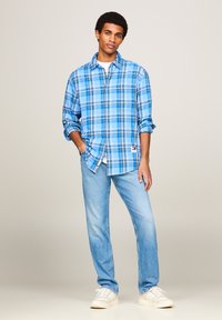 Tommy Jeans PEACHED - Camicia - westside blue check