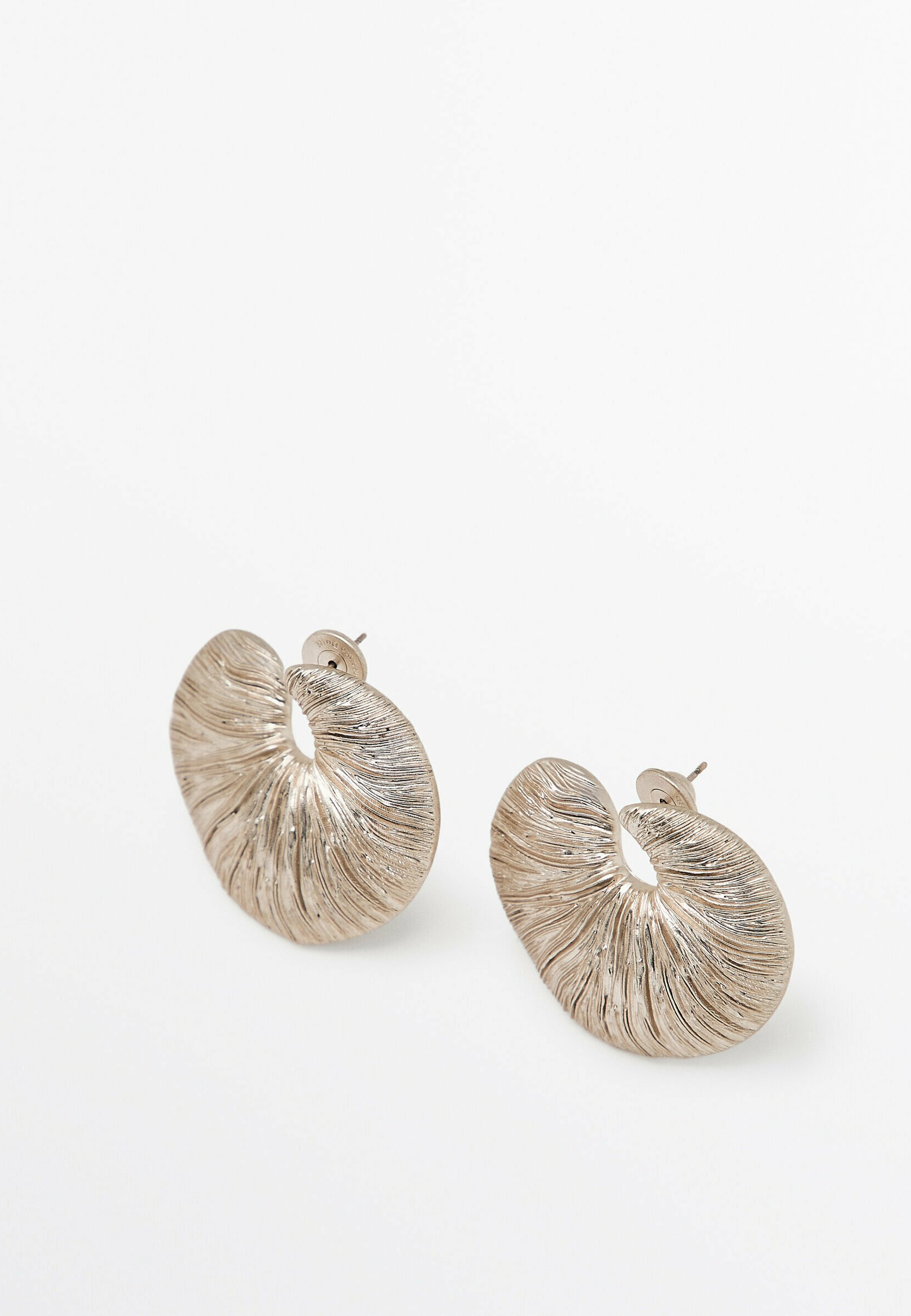 ★ Massimo Dutti★ fossil hoop earrings 04605580808 EARRINGS - Massimo Dutti - US