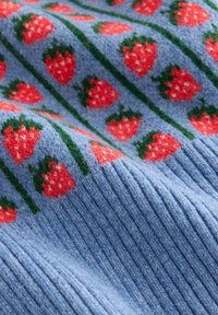 SUPERSOFT TIE FRONT - Strickjacke - blue strawberry