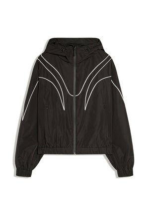 Bershka, LIGHTWEIGHT HOODED TECHNICAL - JACKET - Veste mi-saison - black