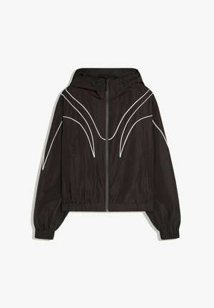Bershka, LIGHTWEIGHT HOODED TECHNICAL - JACKET - Veste mi-saison - black