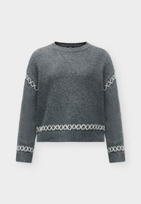 Ausgewählt, dark grey melange/cloud dancer