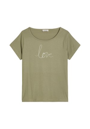Marc O'Polo, MARC O'POLO T-SHIRT REGULAR AUS LEICHTEM SINGLE JERSEY   - T-shirt print - pure sage